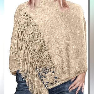 🧣 Peruvian Beige Alpaca Wrap